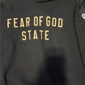 Fear of God State Hoodie in Black and Gold